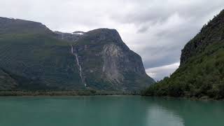 LODALEN LAKE amp KJENNDAL GLACIER OLDEN NORWAY [upl. by Aveline]