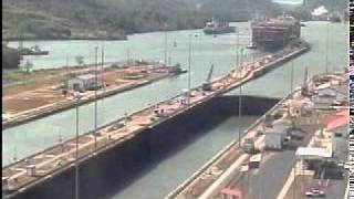 Panama Canal Miraflores locks timelapse 1 week compressed into 11 minutes [upl. by Tama]