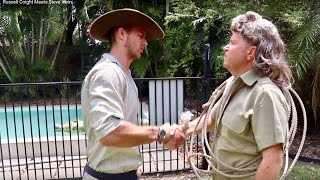 Russell Coight Meets Steve Irwin [upl. by Ilhsa]