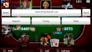 Zygna Poker Cheat via Cheat Engine on Android [upl. by Damha]