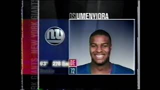 Osi Umenyoria First Sack 2003 Preseason [upl. by Ettenyar]