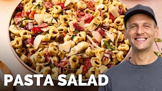 Italian Tortellini Pasta Salad  Easy summer side dish recipe [upl. by Kina]