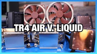 Threadripper Cooler Comparison Full Coverage Liquid vs Air [upl. by Babette]