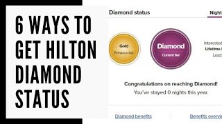 6 Ways to get Hilton Diamond Status [upl. by Ghiselin620]