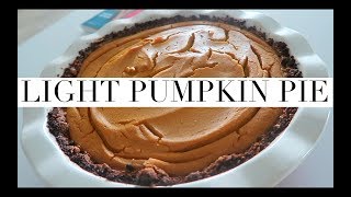 RECETA DE PASTEL DE CALABAZA  PUMPKIN PIE LIGHT [upl. by Reemas]