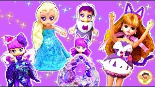 プリキュアアラモード キュアマカロンが粘土の手作りドレスで変身❤️ディズニープリンセスやキラキラでカラフルな衣装に着せ替え⭐いちばん可愛いのはどれかな♪おもちゃ アニメ [upl. by Ahcila48]