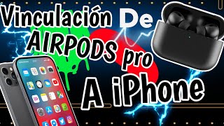 Como conectar los Airpods pro AAA a un  iPhone  muy facil [upl. by Alyad347]