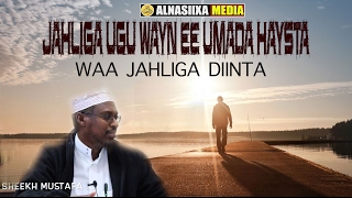 JAHLIGA UGU WAYN EE UMADA HAYSATA WAA JAHLIGA DIINTA ᴴᴰ┇ShMustafe Xaaji Ismaaciil [upl. by Auqined]