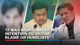 Jinggoy Estrada addresses backlash to handling of Sandro Muhlach Gerald Santos in hearing [upl. by Neenaj426]