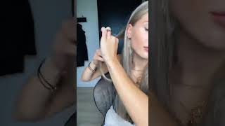 KRULLEN MET JE VINGERS ZONDER HITTE ⁉️😱  resultaat heatless hairtutorial straighthair fy f [upl. by Willie]