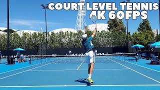 Reilly Opelka amp John Isner Court Level Serve Practice  2023 4K 60FPS [upl. by Showker506]