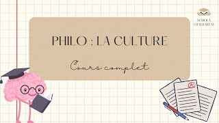 La culture  cours de philosophie complet pour le bac [upl. by Wsan]