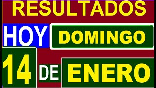 Ultimos RESULTADOS SORTEOS DE LOTERIAS Y CHANCES DE HOY DOMINGO 14 DE ENERO DEL 2024 todos sorteos [upl. by Eldreeda]