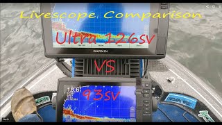 Ultra 126sv VS Echomap 93sv Livescope Comparison [upl. by Cleon]