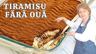 ❤ Tiramisu FĂRĂ OUĂ Rețeta simplă cu mascarpone și frișcă gata in 10 minute [upl. by Eerrehc752]