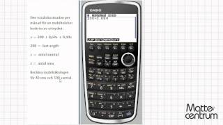 Formler och ekvationer  Grafräknare I  Matematik 1 [upl. by Shamma]