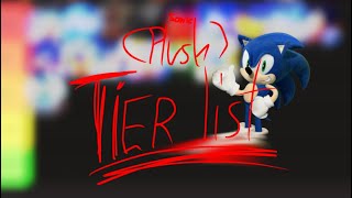 Sonic plush content creator TierList [upl. by Joanne]