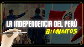 LA INDEPENDENCIA DEL PERÚ en minutos [upl. by Kenzie37]