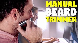 Manual Beard Trimmer  Pocketsized Hair Trimming Tool [upl. by Oranneg]