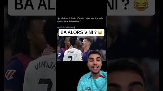 Vini qui pensait aller chercher le ballon d’or aujourd’hui 😂😂😂 Merci guerrier Vini 🦾💙❤️ viniciu [upl. by Mikaela]