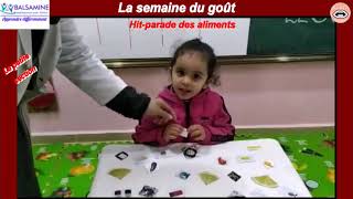 La semaine du goût à la maternelle de létablissement BALSAMINEHitparade des alimentspartie3 [upl. by Ecinwahs]