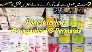 best facial kit for whitening and glowing skindermacos vs fw organics  honest reviews and prices [upl. by Ynoep4]