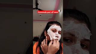 2 ingredients peeloff face mask for clear amp bright skin  shorts viralvideo [upl. by Leirea]