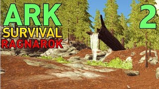 2 Abandoned Farms Secret Caves and Ed The Hyaenodon ARK Ragnarok Survival Multiplayer [upl. by Aneeuqahs34]