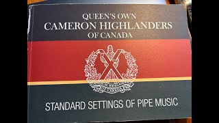 Queens Own Cameron Highlanders Of Canada Pipe Settings  Bannocks O Barley Meal [upl. by Lonny]