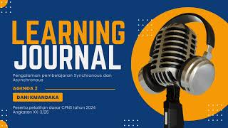 LEARNING JOURNAL AGENDA 2 HARI 1 [upl. by Petigny]