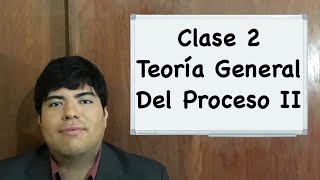 Teoría General del Proceso II clase 2 [upl. by Elleral]