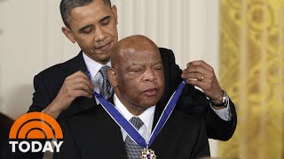 Remembering Rep John Lewis Tributes Pour In For Civil Rights Leader  TODAY [upl. by Helban]