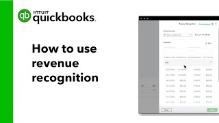 How to use revenue recognition in QuickBooks Online Advanced [upl. by Llemhar]