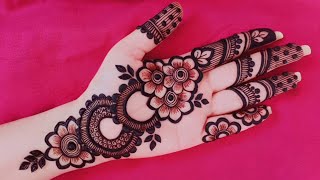 Mehndi design front side full hand new  Mehndi design simple  mehndi ki design [upl. by Aihsetan]