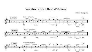 Vocalise 7 for Oboe d’Amore オーボエ・ダモーレの為のヴォカリーズ７ [upl. by Ayotna168]