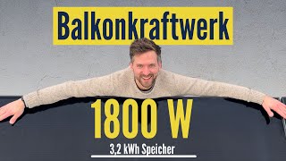 Balkonkraftwerk mit 32 kWh Speicher Stromkosten sparen mit Anker SOLIX All New Solarbank Dual [upl. by Nassah]