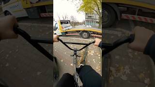 LAWETA vs BMX 😳 shorts viral challenge bike fun sports pov school trend car action [upl. by Bat]