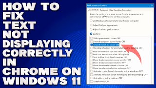 How To Fix Text Not Displaying Correctly in Chrome on Windows 1011 Solution [upl. by Vincents7]