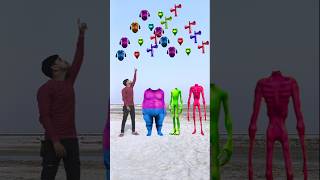 Green dame fat dog amp Red Siren dancing and deepu magic head matching game Magical video cat trend [upl. by Rudolph36]