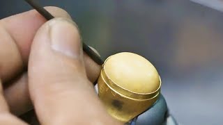 Mastering the Honey Wax Gold Ring A Craftsmanship Journey [upl. by Retsae]