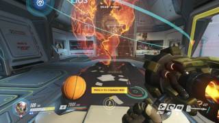 Making the Basket in Overwatch with Reinhardt [upl. by Kcirreg]