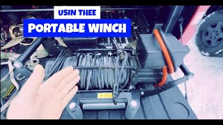 XBULL CRADLE PORTABLE WINCH TEST [upl. by Alaunnoif890]