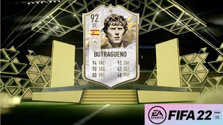 FIFA 22 PRIME ICON BUTRAGUENO REVIEW  92 PRIME ICON EMILIO BUTRAGUENO PLAYER REVIEW  ULTIMATE TEAM [upl. by Ioj]