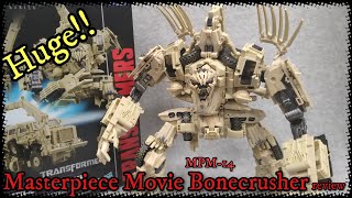 Transformers movie Bonecrusher MPM14 Masterpiece figure unboxing amp review massive and accurate [upl. by Nnyled]