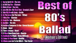 Powerful Voices and Heartfelt Ballads A Tribute to the Women of the 80s  Best Of 80s Ballad [upl. by Airdnalahs]