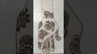 Diwali mehndi design Henna style front hand mehndi designmehndi design shortsshort [upl. by Helms69]