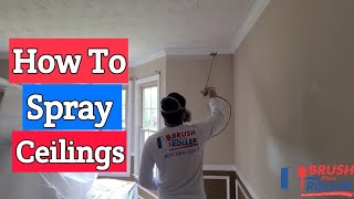 Graco 395 Airless Sprayer How To Spray Ceilings [upl. by Ilyssa274]