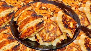 Chewy and juicy Secret recipe for homemade gyoza Revealed [upl. by Gil38]