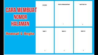 Cara Membuat Nomor Halaman Romawi dan Angka Di Word [upl. by Bruno34]