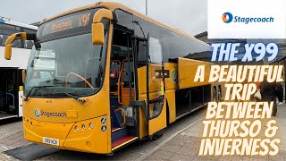 StageCoach X99 Thurso to Inverness a beautiful trip down the Scottish North East coast [upl. by Town]